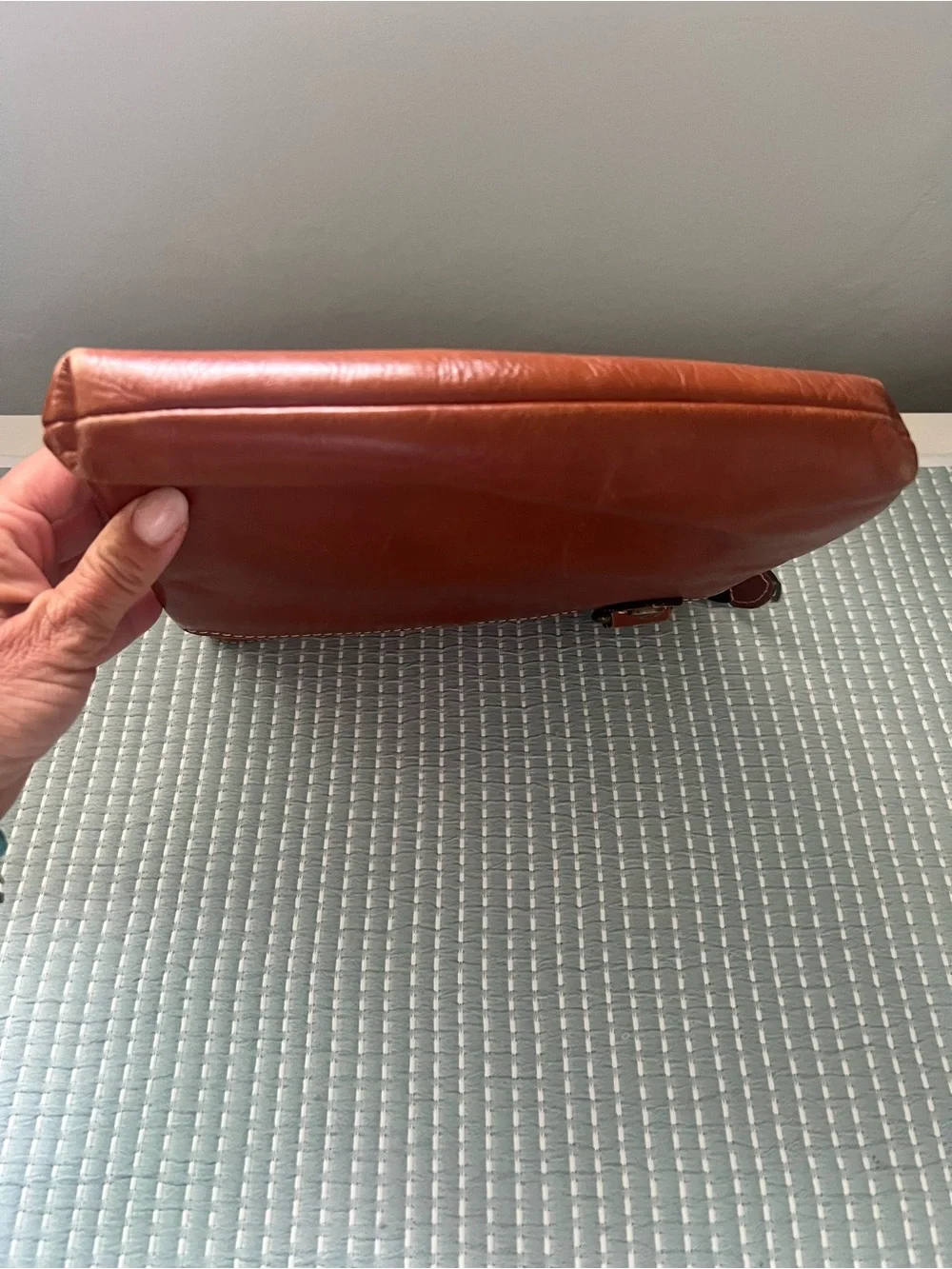 Patricia Nash Tooled Leather Crossbody Bag - Cognac Brown